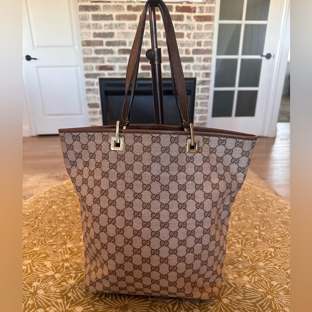 Authentic Gucci Tote Canvas Bag